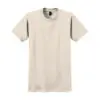 Gildan Ultra Cotton 100% US Cotton T-Shirt, Natural, front view