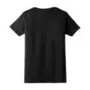 Gildan Women's Ultra Cotton 100% US Cotton T-Shirt, Black, back view