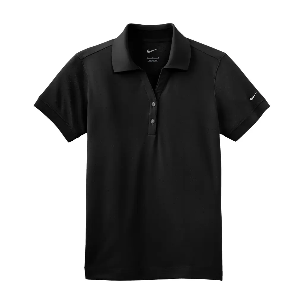 Nike Women's Dri-FIT Classic Polo, Black, front view