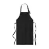 Port Authority Easy Care Extra Long Bib Apron with Stain Release, Black, front view