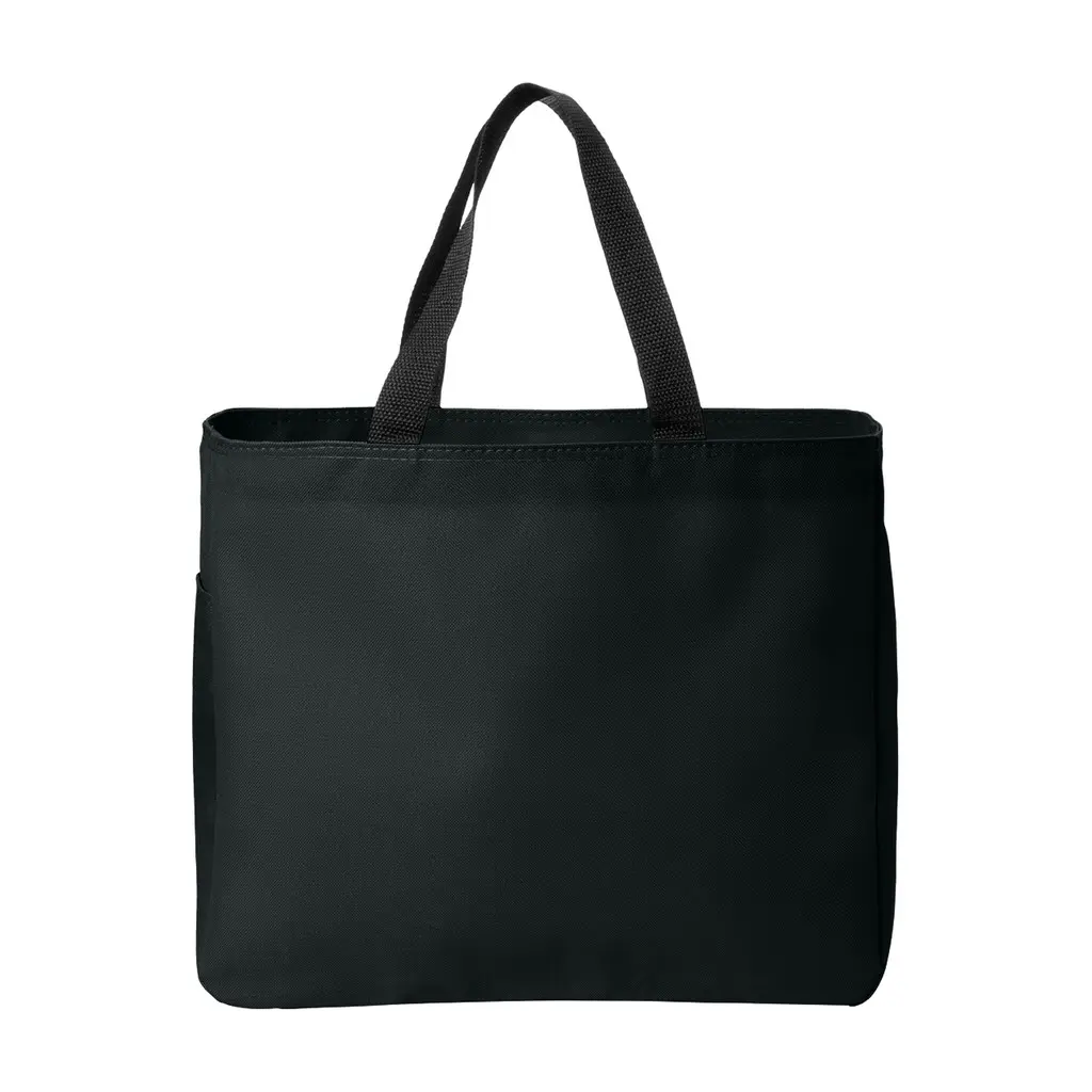Port Authority Essential Tote, Black, front view