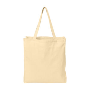 Port Authority Ideal Twill Over-the-Shoulder Grocery Tote, Natural, front view