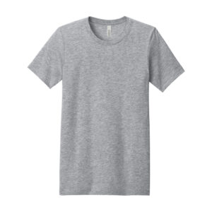BELLA+CANVAS Unisex Heather CVC Short Sleeve Tee, Athletic Heather, front view