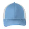 Port Authority Snapback Trucker Cap, Carolina Blue/ White, front view