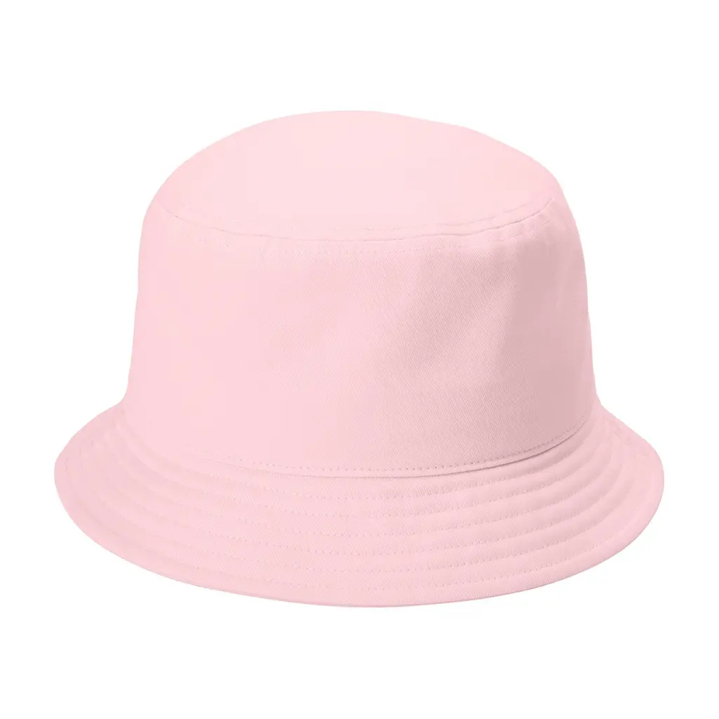 Port Authority Twill Short Brim Bucket Hat, Cloud Pink, front view