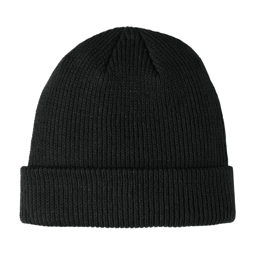 Port Authority Cozy Cuffed Beanie, Deep Black, front view
