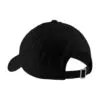 Port Authority Brushed Twill Low Profile Cap, Black, back view