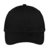 Port Authority Brushed Twill Low Profile Cap, Black, front view