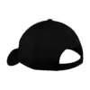 Port Authority Six-Panel Twill Cap, Black, back view