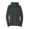 District Perfect Tri Long Sleeve Hoodie, Black Frost, back view