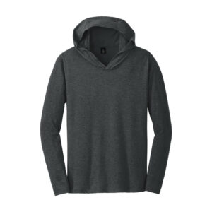 District Perfect Tri Long Sleeve Hoodie, Black Frost, front view