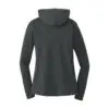 District Women's Perfect Tri Long Sleeve Hoodie, Black Frost, back view