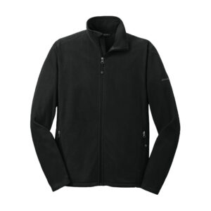 Eddie Bauer Full-Zip Microfleece Jacket, Black, front view