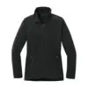 Eddie Bauer Women's Full-Zip Microfleece Jacket, Black, front view