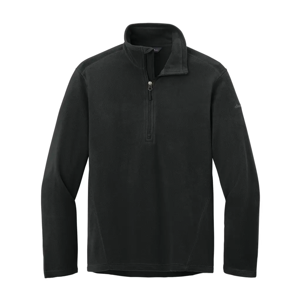 Eddie Bauer 1/2-Zip Microfleece Jacket, Black, front view