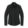 Eddie Bauer Women's 1/2-Zip Microfleece Jacket, Black, front view