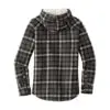 Eddie Bauer Women's Woodland Shirt Jac, Grey Steel/ Bone, back view