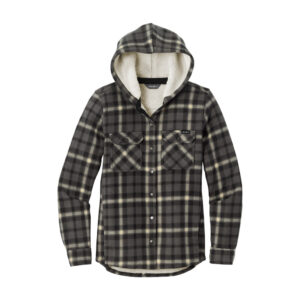 Eddie Bauer Women's Woodland Shirt Jac, Grey Steel/ Bone, front view