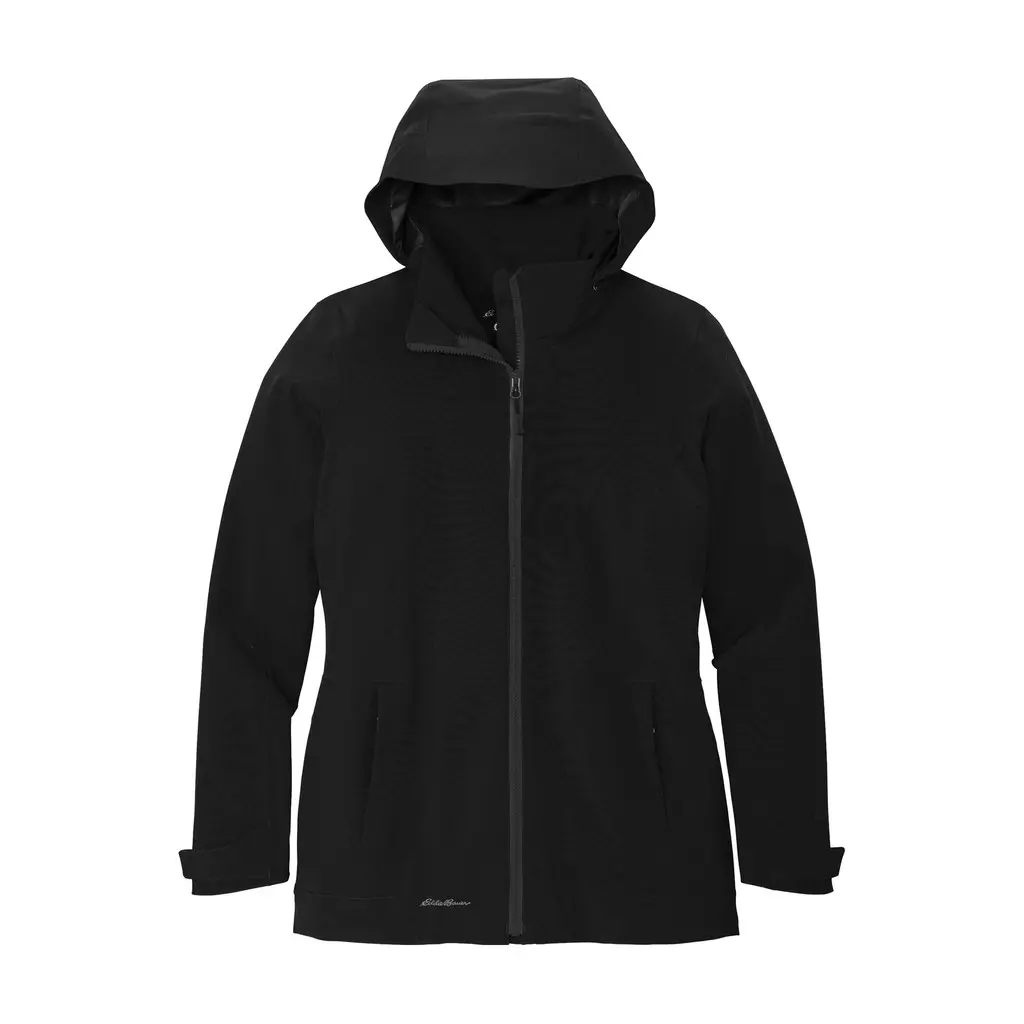 Eddie Bauer Women's WeatherEdge 3-in-1 Jacket, Black/ Storm Grey, front view