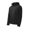 Port Authority Torrent Waterproof Jacket, Black, front view