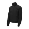 Port Authority Soft Shell Bomber Jacket, Black, front view