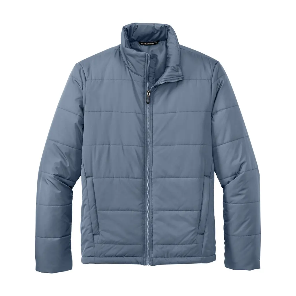 Port Authority Puffer Jacket, Dusk Blue, front view