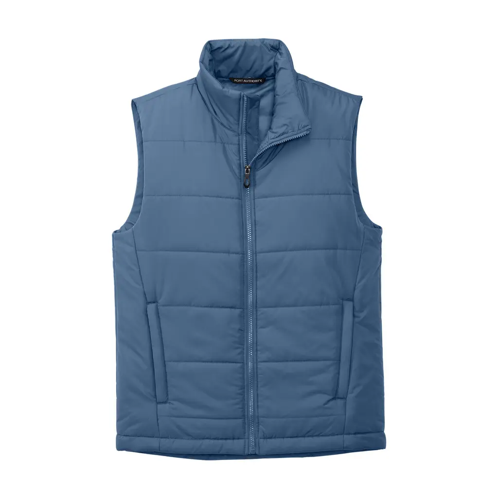 Port Authority Puffer Vest, Dusk Blue, front view