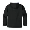 Port Authority Team Jacket, Black/ Light Oxford, back view