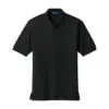 Port Authority Silk Touch Polo, Black, front view