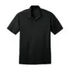 Port Authority Silk Touch Performance Polo, Black, front view