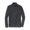 Port Authority Pinpoint Mesh 1/2-Zip, Battleship Grey, front view