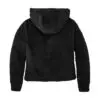 Port Authority Women's Cozy Fleece Hoodie, Black, back view