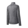 Port Authority Women's Digi Stripe Fleece Jacket, Black, back view