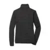 Port Authority Women's Sweater Fleece Jacket, Black Heather, back view