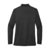 Port Authority Women's Silk Touch Long Sleeve Polo, Black, back view