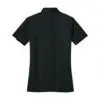 Port Authority Women's Silk Touch Performance Polo, Black, back view