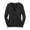 Port Authority Women's Concept Cardigan, Black, front view