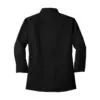 Port Authority Women's 3/4-Sleeve Easy Care Shirt, Black, back view