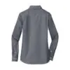 Port Authority Women's SuperPro Oxford Shirt, Black, back view