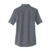 Port Authority Women's Short Sleeve SuperPro Oxford Shirt, Black, back view