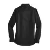 Port Authority Women's SuperPro Twill Shirt, Black, back view