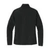 Port Authority Women's Textured Soft Shell Jacket, Black, back view