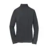 Port Authority Women's Pinpoint Mesh 1/2-Zip, Battleship Grey, back view