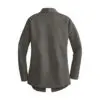 Port Authority Women's Interlock Cardigan, Charcoal Heather/ Medium Heather Grey, back view