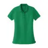 Port Authority Women's Dry Zone UV Micro-Mesh Polo, Bright Kelly Green, front view