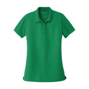 Port Authority Women's Dry Zone UV Micro-Mesh Polo, Bright Kelly Green, front view