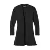 Port Authority Women's Concept Long Pocket Cardigan, Black, front view