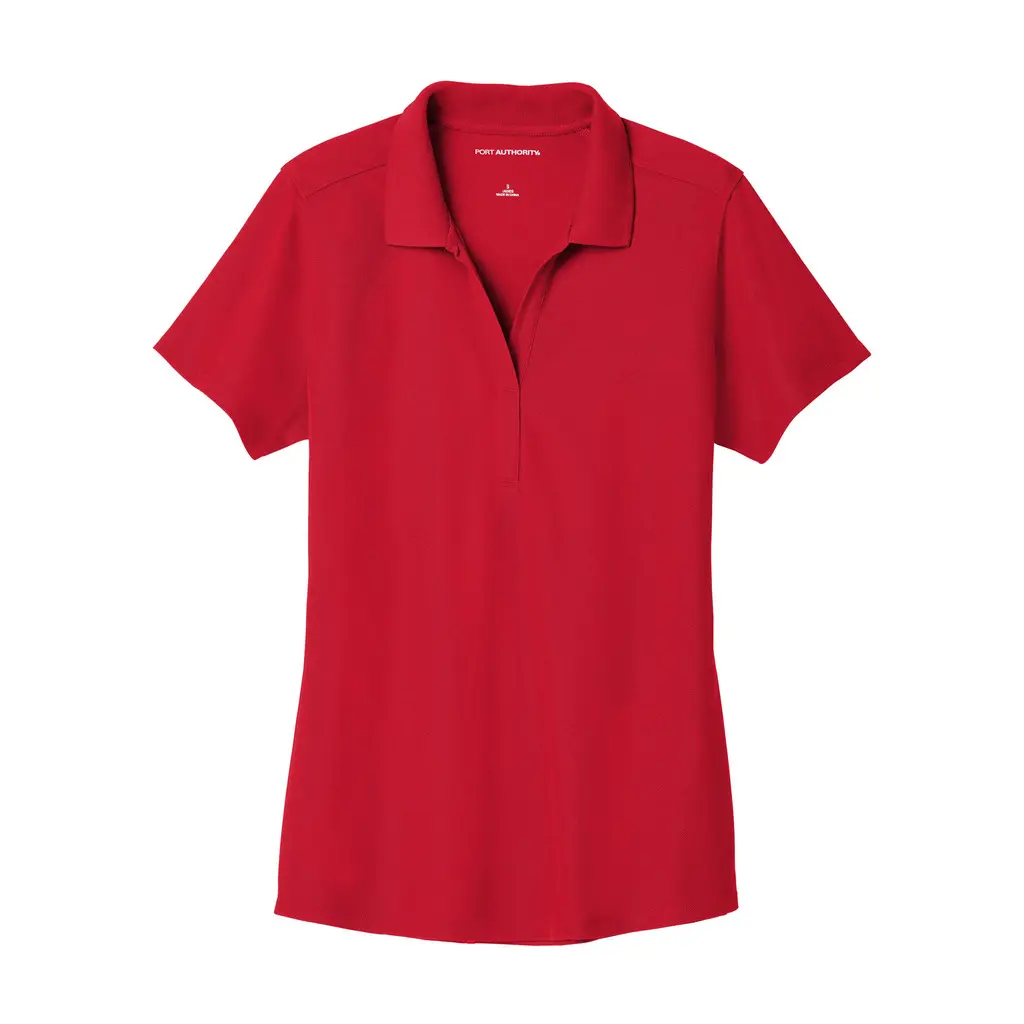 Port Authority Women's EZPerformance Pique Polo, Apple Red, front view