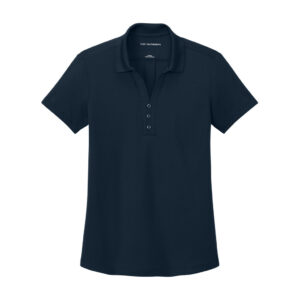 Port Authority Women's Plaited Pique Polo, Night Navy, front view
