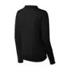 Sport-Tek Women's Lightweight French Terry Bomber, Black, back view